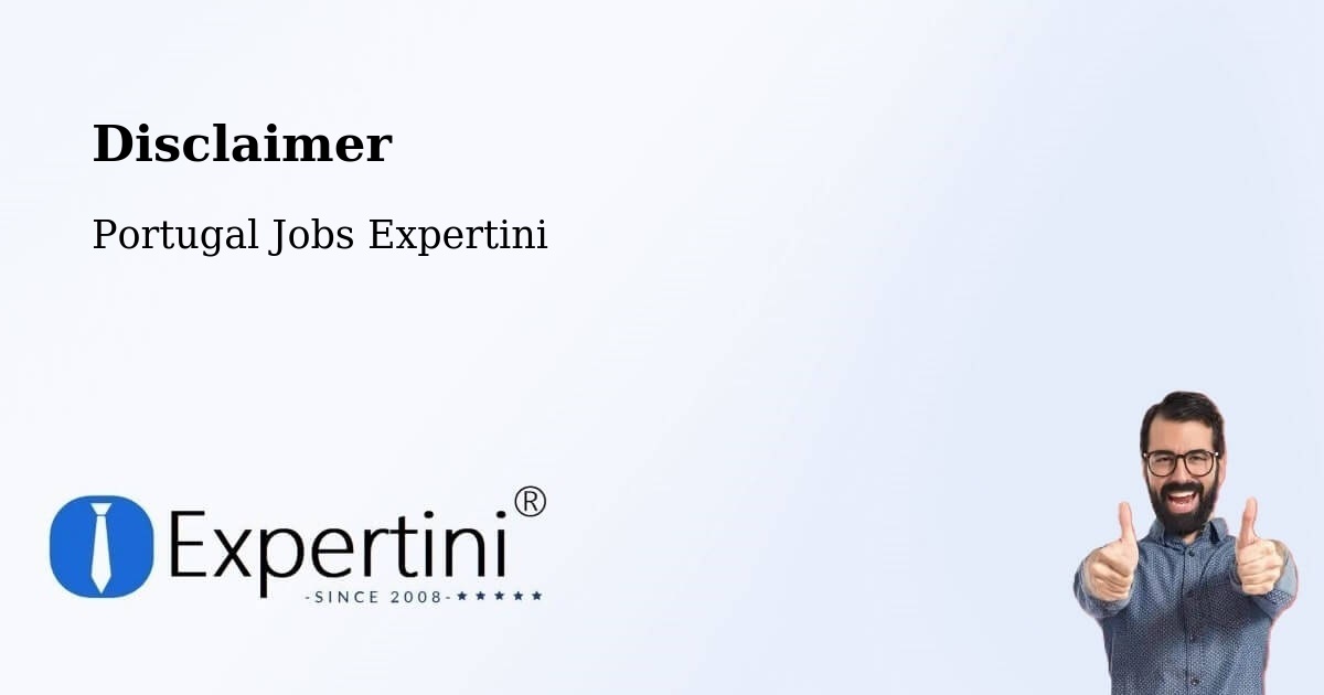 Disclaimer – Mora - Portugal Jobs Expertini